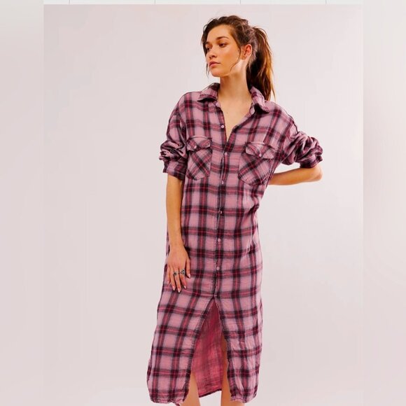 CP Shades ~ Free People Other - CP Shades ~ Free People plaid midi ~ M